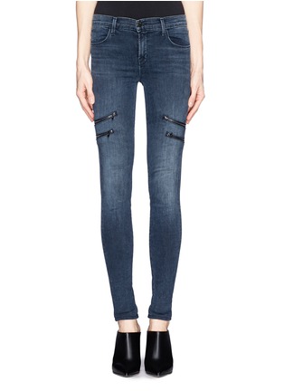 Main View - Click To Enlarge - J BRAND - 'Dee' super skinny zip jeans