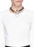 Figure View - Click To Enlarge - GIVENCHY - 'Obsedia' pearl strass curb chain necklace