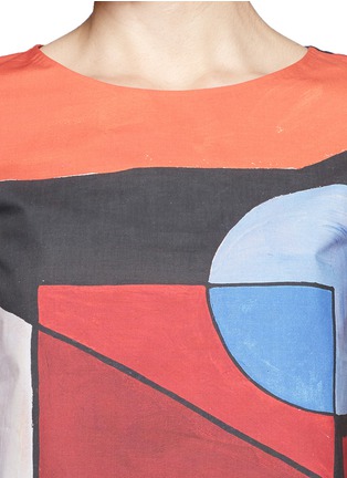 Detail View - Click To Enlarge - CHICTOPIA - Graphic print cropped shirt