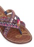 Detail View - Click To Enlarge - SAM EDELMAN - 'Karly' beaded crisscross thong sandals