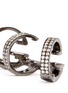 Detail View - Click To Enlarge - REPOSSI - 'Berbère' diamond black gold 3-hoop ear cuff
