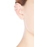 Figure View - Click To Enlarge - REPOSSI - 'Berbère' diamond black gold 3-hoop ear cuff