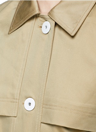 Detail View - Click To Enlarge - COMME MOI - Cotton twill belted trench coat