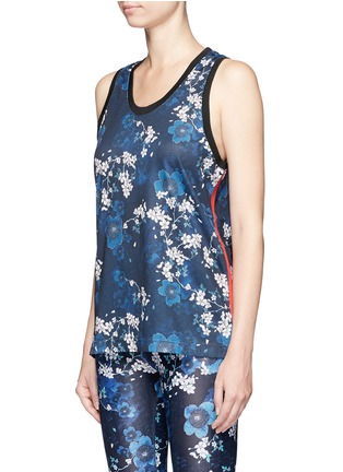 Front View - Click To Enlarge - THE UPSIDE - 'Lamarcus' cherry blossom print mesh tank top