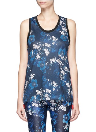 Main View - Click To Enlarge - THE UPSIDE - 'Lamarcus' cherry blossom print mesh tank top