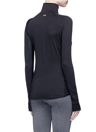 Back View - Click To Enlarge - ALALA - Zip turtleneck stretch panel alpine T-shirt