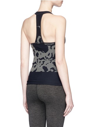 Back View - Click To Enlarge - 72993 - 'Submerge' camouflage jacquard sports tank top