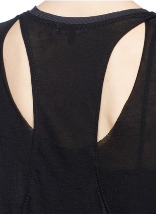 Detail View - Click To Enlarge - 72993 - 'Click' racerback overlay jersey cropped top