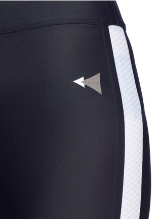 Detail View - Click To Enlarge - LAAIN - 'Lydia Curve Mesh' colourblock performance leggings