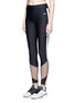 Front View - Click To Enlarge - LAAIN - 'Lydia Curve Mesh' colourblock performance leggings