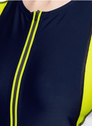 Detail View - Click To Enlarge - LAAIN - 'Martine' mesh panel colourblock performance vest