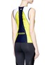 Back View - Click To Enlarge - LAAIN - 'Martine' mesh panel colourblock performance vest