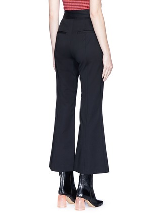 Back View - Click To Enlarge - PROENZA SCHOULER - Virgin wool cropped flared pants
