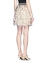 Back View - Click To Enlarge - ALEXANDER MCQUEEN - 3D ruffle mesh knit mini skirt