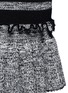 Detail View - Click To Enlarge - ALEXANDER MCQUEEN - Mixed cable knit ruffle peplum skirt