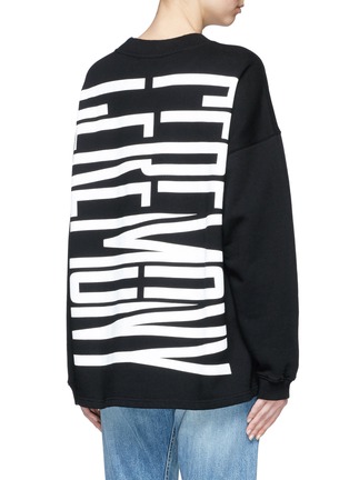 Back View - Click To Enlarge - OPENING CEREMONY - 'Cozy Stretch' logo print sweatshirt