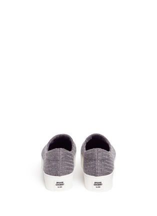 Back View - Click To Enlarge - OPENING CEREMONY - 'Cici' ribbed jersey flatform skate slip-ons