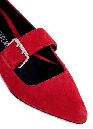 Detail View - Click To Enlarge - OPENING CEREMONY - 'Fletcherr' buckled suede flats