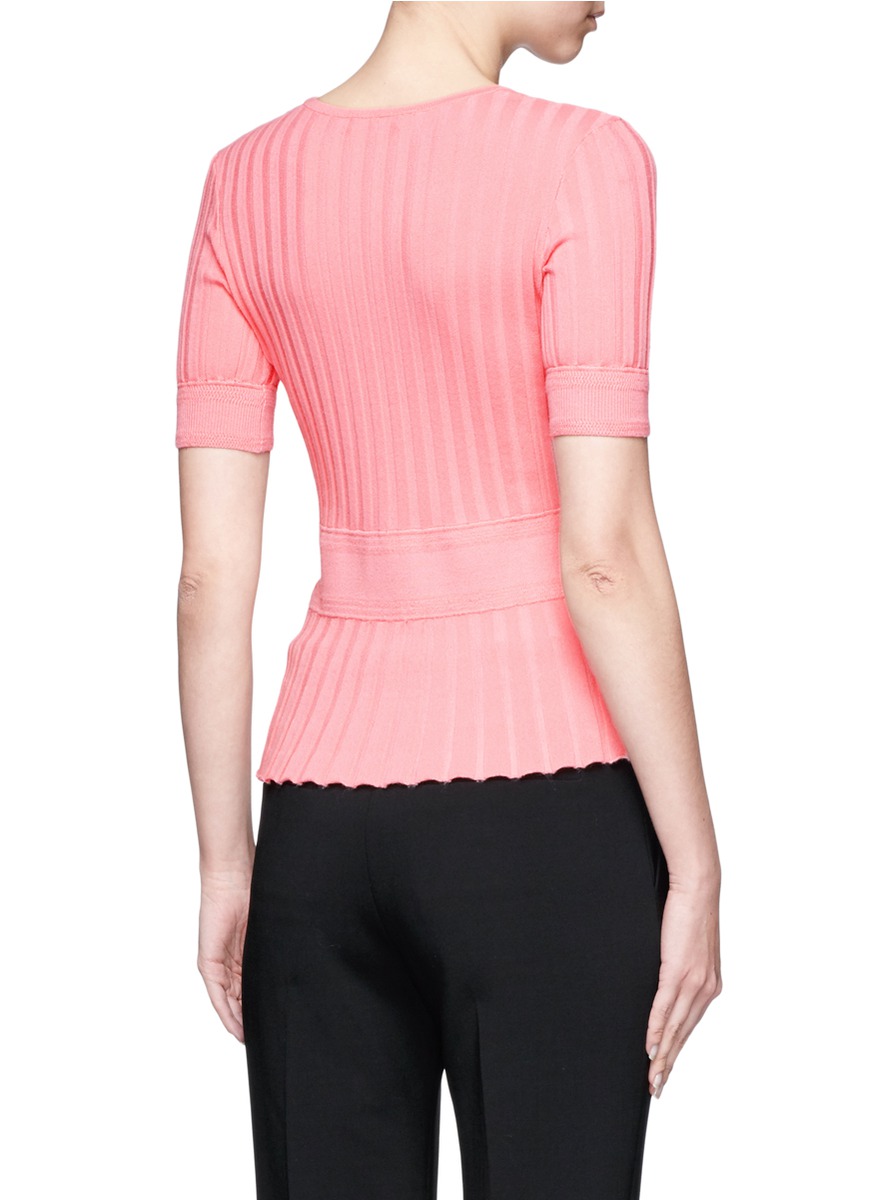 ozzy修身罗纹针织衫