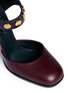 Detail View - Click To Enlarge - MULBERRY - Marylebone' stud strap colourblock leather d'Orsay pumps