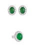 Main View - Click To Enlarge - LC COLLECTION JEWELLERY - Diamond jade 18k gold scalloped ring