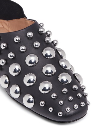 Detail View - Click To Enlarge - ALEXANDER WANG - 'Edie' convertible studs leather slippers