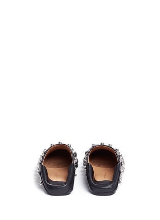 Back View - Click To Enlarge - ALEXANDER WANG - 'Edie' convertible studs leather slippers