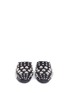 Front View - Click To Enlarge - ALEXANDER WANG - 'Edie' convertible studs leather slippers