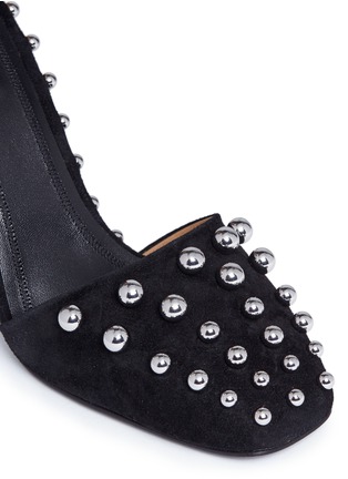 Detail View - Click To Enlarge - ALEXANDER WANG - 'Elise' ball stud suede pumps