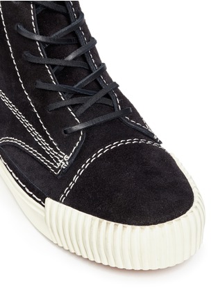 Detail View - Click To Enlarge - ALEXANDER WANG - 'Perry' suede high top sneakers