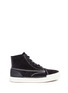 Main View - Click To Enlarge - ALEXANDER WANG - 'Perry' suede high top sneakers