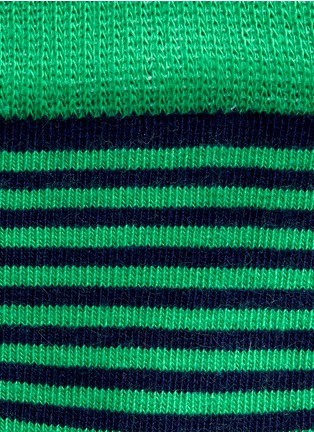 Detail View - Click To Enlarge - HAPPY SOCKS - Half stripe and polka dot kids socks 2-pair pack