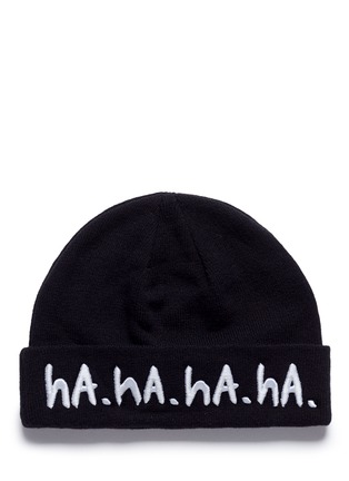 Main View - Click To Enlarge - HACULLA - 'ROFL' slogan embroidered beanie