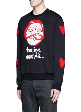 Front View - Click To Enlarge - HACULLA - 'True Luv' patch sweatshirt