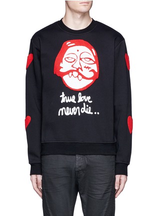 Main View - Click To Enlarge - HACULLA - 'True Luv' patch sweatshirt