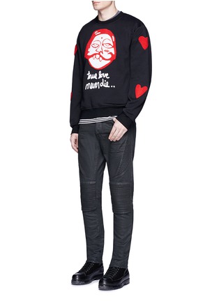 Figure View - Click To Enlarge - HACULLA - 'True Luv' patch sweatshirt