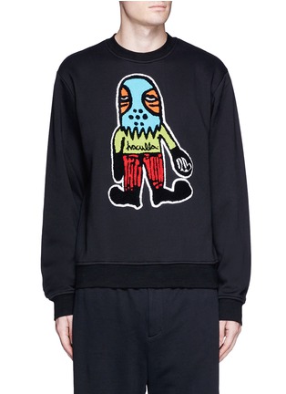Main View - Click To Enlarge - HACULLA - 'Bite Me' French terry patch sweatshirt