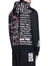 Back View - Click To Enlarge - HACULLA - 'One of a Kind Verbiage' print hoodie