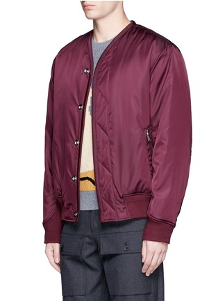 Front View - Click To Enlarge - 3.1 PHILLIP LIM - Collarless padded blouson jacket