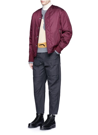 Figure View - Click To Enlarge - 3.1 PHILLIP LIM - Collarless padded blouson jacket