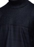 Detail View - Click To Enlarge - FFIXXED STUDIOS - Knit panel check wool turtleneck top