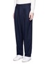 Front View - Click To Enlarge - FFIXXED STUDIOS - Triple pleated drop crotch pants