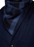 Detail View - Click To Enlarge - FFIXXED STUDIOS - Plaid scarf insert wool-cashmere coat