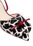 Detail View - Click To Enlarge - FRANCES VALENTINE - 'Margot' giraffe print calfhair slingback flats