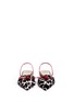 Front View - Click To Enlarge - FRANCES VALENTINE - 'Margot' giraffe print calfhair slingback flats