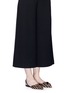 Figure View - Click To Enlarge - FRANCES VALENTINE - 'Margot' striped calfhair slingback flats