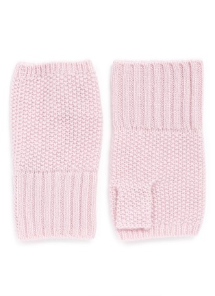 Main View - Click To Enlarge - ISH - Cashmere knit fingerless gloves