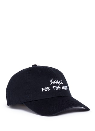 Main View - Click To Enlarge - NASASEASONS - 'Single For The Night' embroidered baseball cap