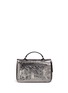 Detail View - Click To Enlarge - PROENZA SCHOULER - 'PS1' medium metallic crinkled leather satchel