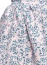 Detail View - Click To Enlarge - ANAÏS JOURDEN - Floral jacquard chenille asymmetric duvet skirt